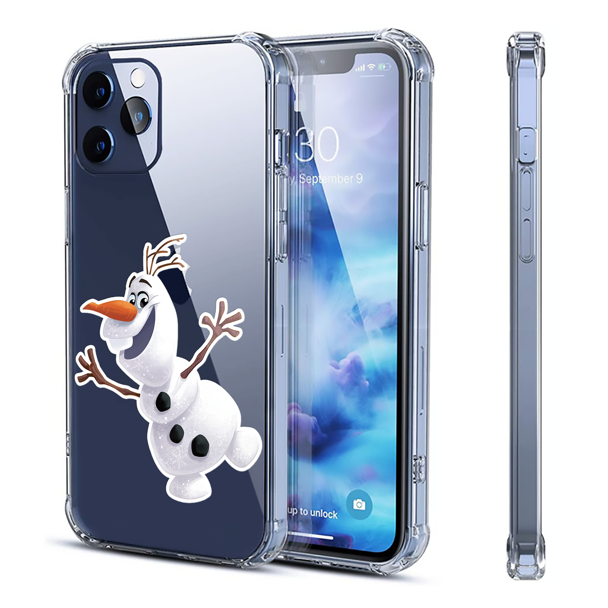 （画像用） アナと雪の女王 アンナ エルサ Frozen Anna Elsa 【iPhone 12シリーズ対応】透明スマホケース（クリアソフトケース）